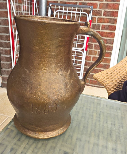 Messing bronze 1880 krug - messing, &