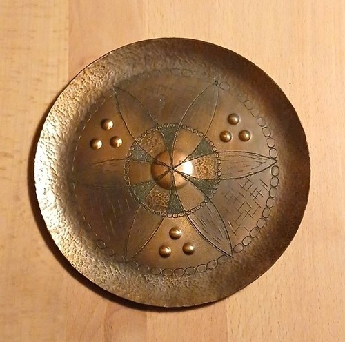 Messing wandteller rund - wandteller,