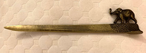 Antiker brieföffner messing - brieföffner,