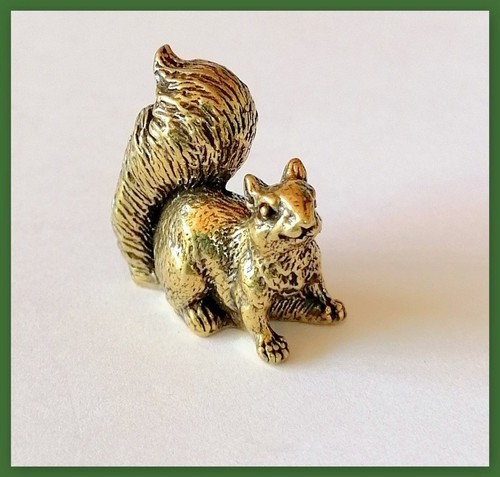 Messing figur eichhörnchen - figur,