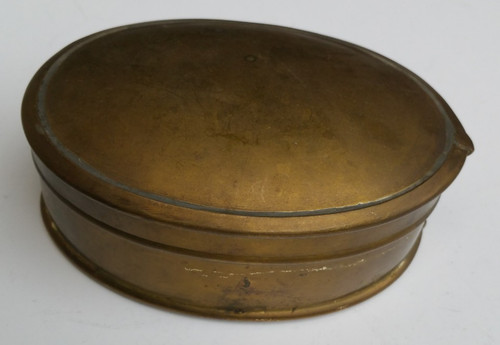 Messing dose mit deckel - dose,