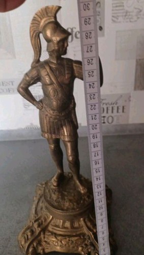 Messing figur krieger soldat - messing,