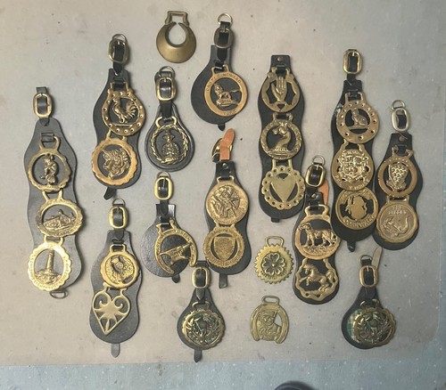 Horse brass england vintage - horse,