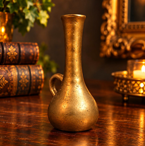 Vase aus massiven - vase, messing