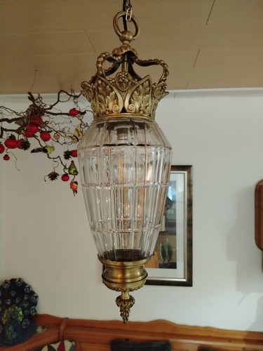 Antike messing tropfenlampe - antike,