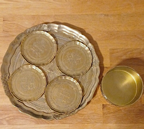 Messing tablett platte - tablett/platte, mit