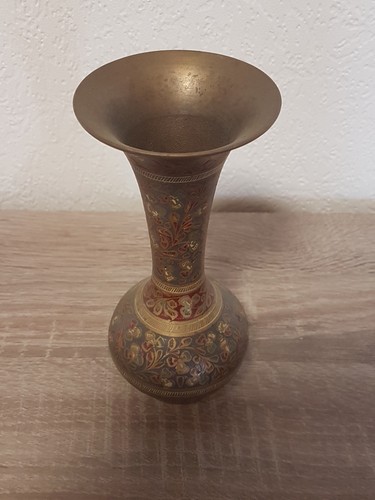 Messingvase aus indien - aus,