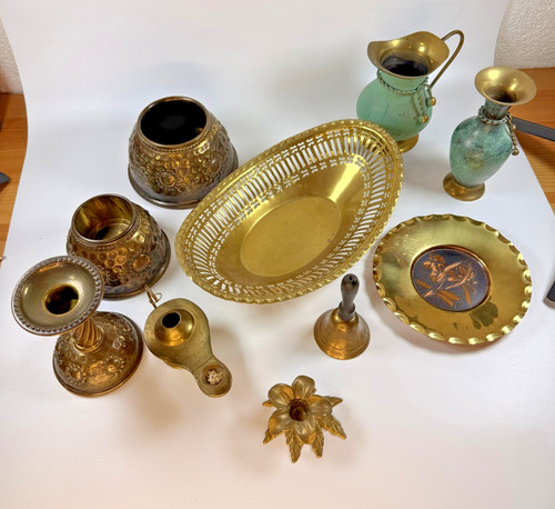 Messing konvolut deko sammlung - konvolut,
