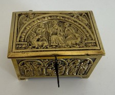 Alte Schatulle Bronze Messing