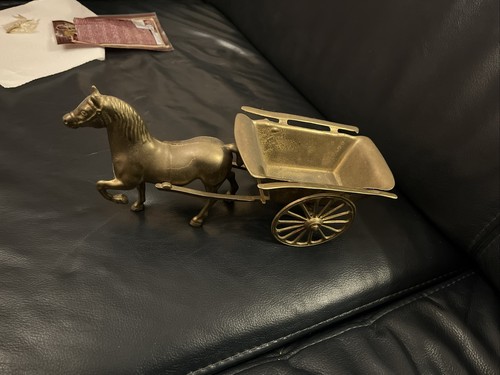 Messing pferd mit kutsche - mit, –